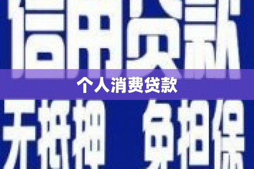称多个人消费贷款