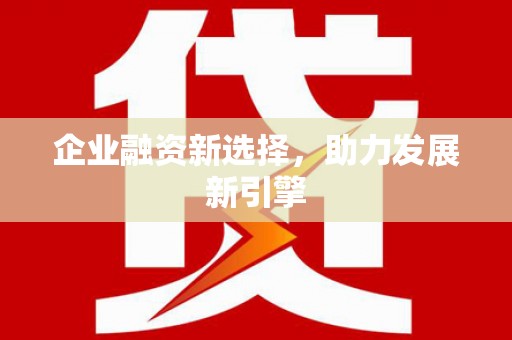 称多企业融资新选择，助力发展新引擎