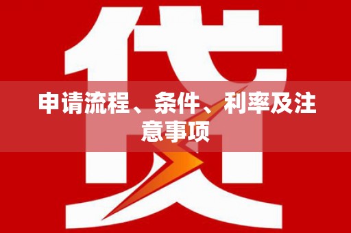 称多申请流程、条件、利率及注意事项