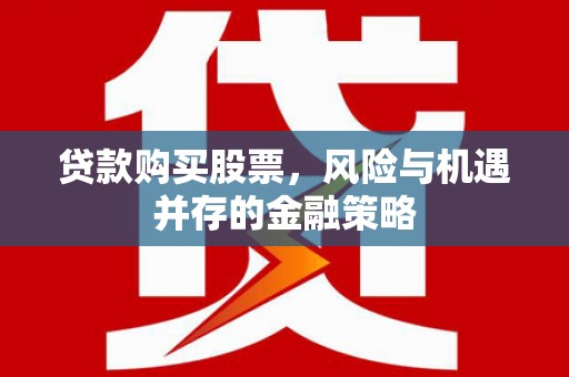 称多贷款购买股票，风险与机遇并存的金融策略