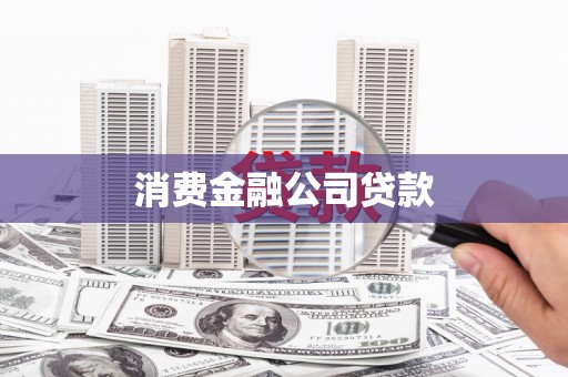 称多消费金融公司贷款