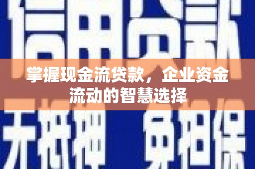 称多掌握现金流贷款，企业资金流动的智慧选择