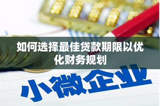 称多如何选择最佳贷款期限以优化财务规划