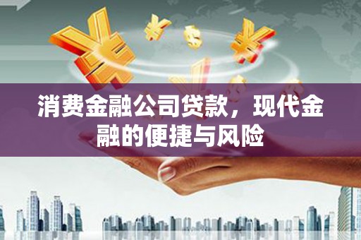 称多消费金融公司贷款，现代金融的便捷与风险
