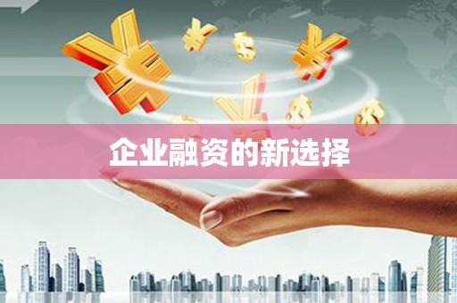 称多企业融资的新选择