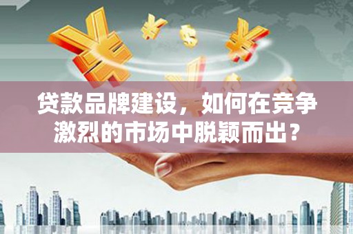 称多贷款品牌建设，如何在竞争激烈的市场中脱颖而出？
