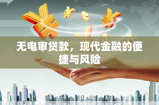 称多无电审贷款，现代金融的便捷与风险