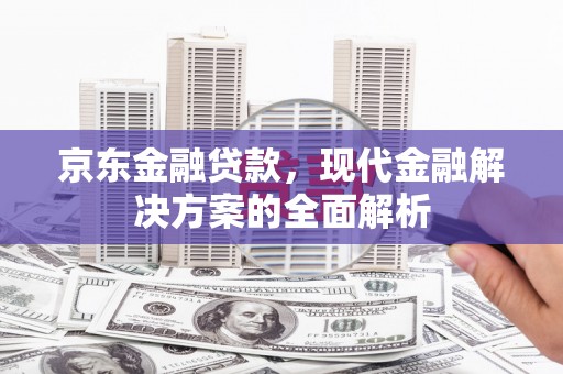 称多京东金融贷款，现代金融解决方案的全面解析