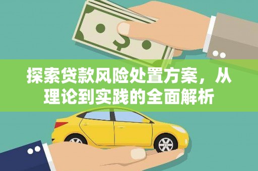 称多探索贷款风险处置方案，从理论到实践的全面解析