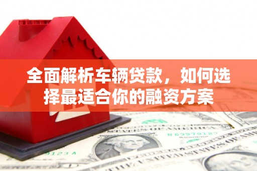 称多全面解析车辆贷款，如何选择最适合你的融资方案