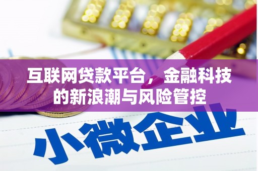 称多互联网贷款平台，金融科技的新浪潮与风险管控