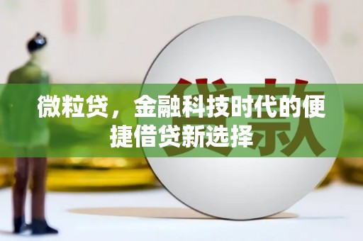 称多微粒贷，金融科技时代的便捷借贷新选择
