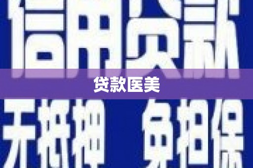 称多贷款医美