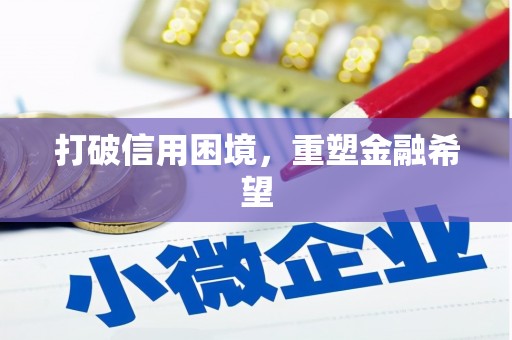 称多打破信用困境，重塑金融希望