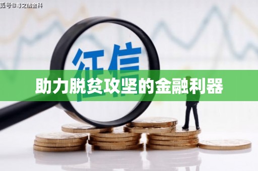 称多助力脱贫攻坚的金融利器