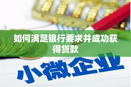 称多如何满足银行要求并成功获得贷款