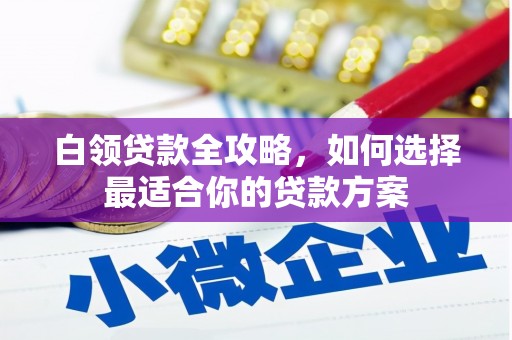 称多白领贷款全攻略，如何选择最适合你的贷款方案