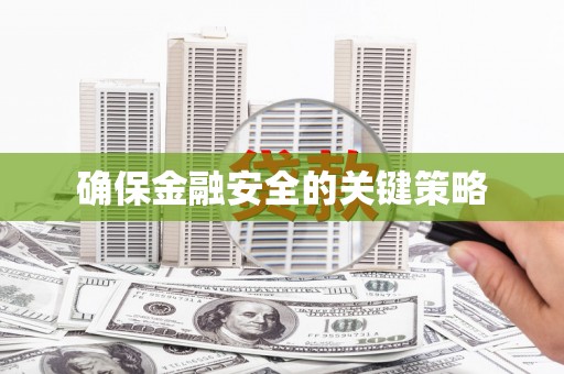 称多确保金融安全的关键策略