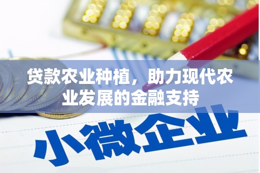 称多贷款农业种植，助力现代农业发展的金融支持