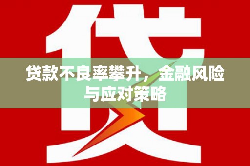 称多贷款不良率攀升，金融风险与应对策略